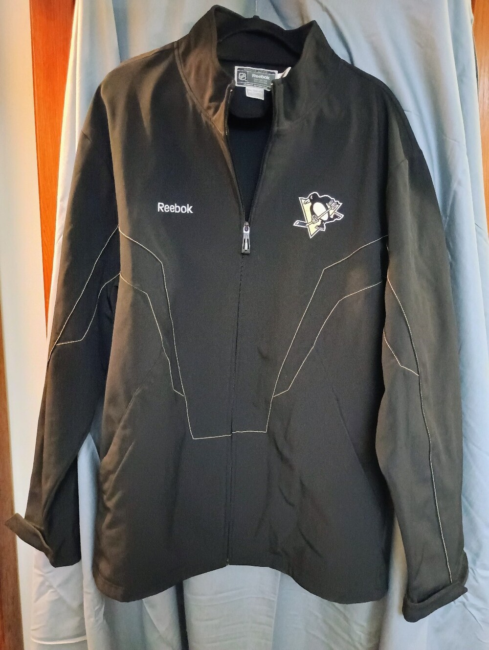 Reebok NHL Center Ice Pittsburgh Penguins Full-Zip Softshell Jacket Men's 2XL